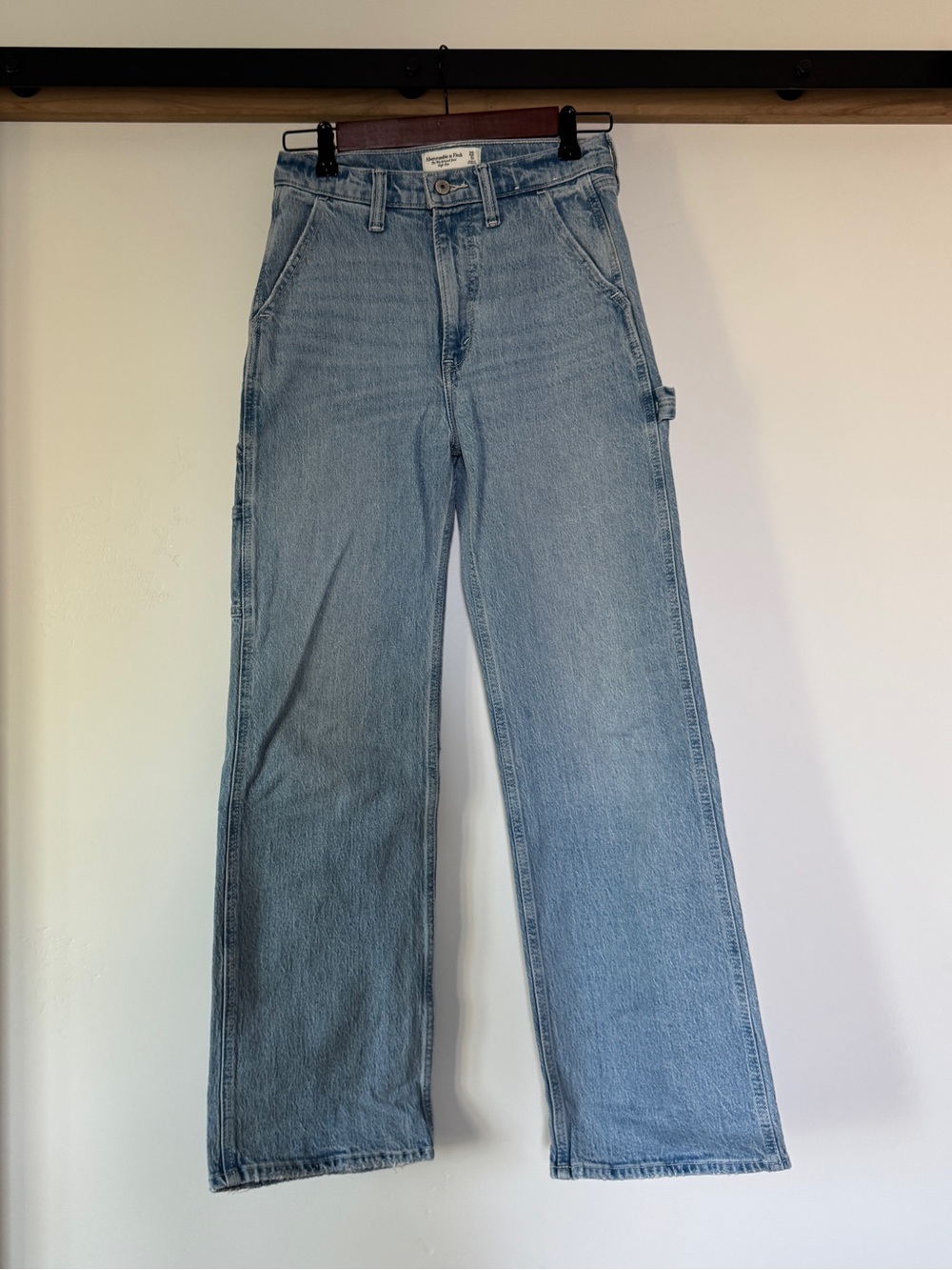 Abercrombie Light Wash Women’s Carpenter Jeans - 90s Inspired